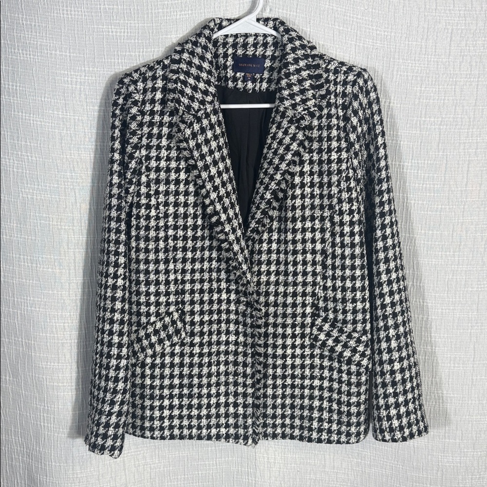 Skies Are Blue Fringed Houndstooth Blazer medium - Picture 5 of 11